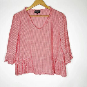 Duffield Lane Striped Cotton Top
Size Medium